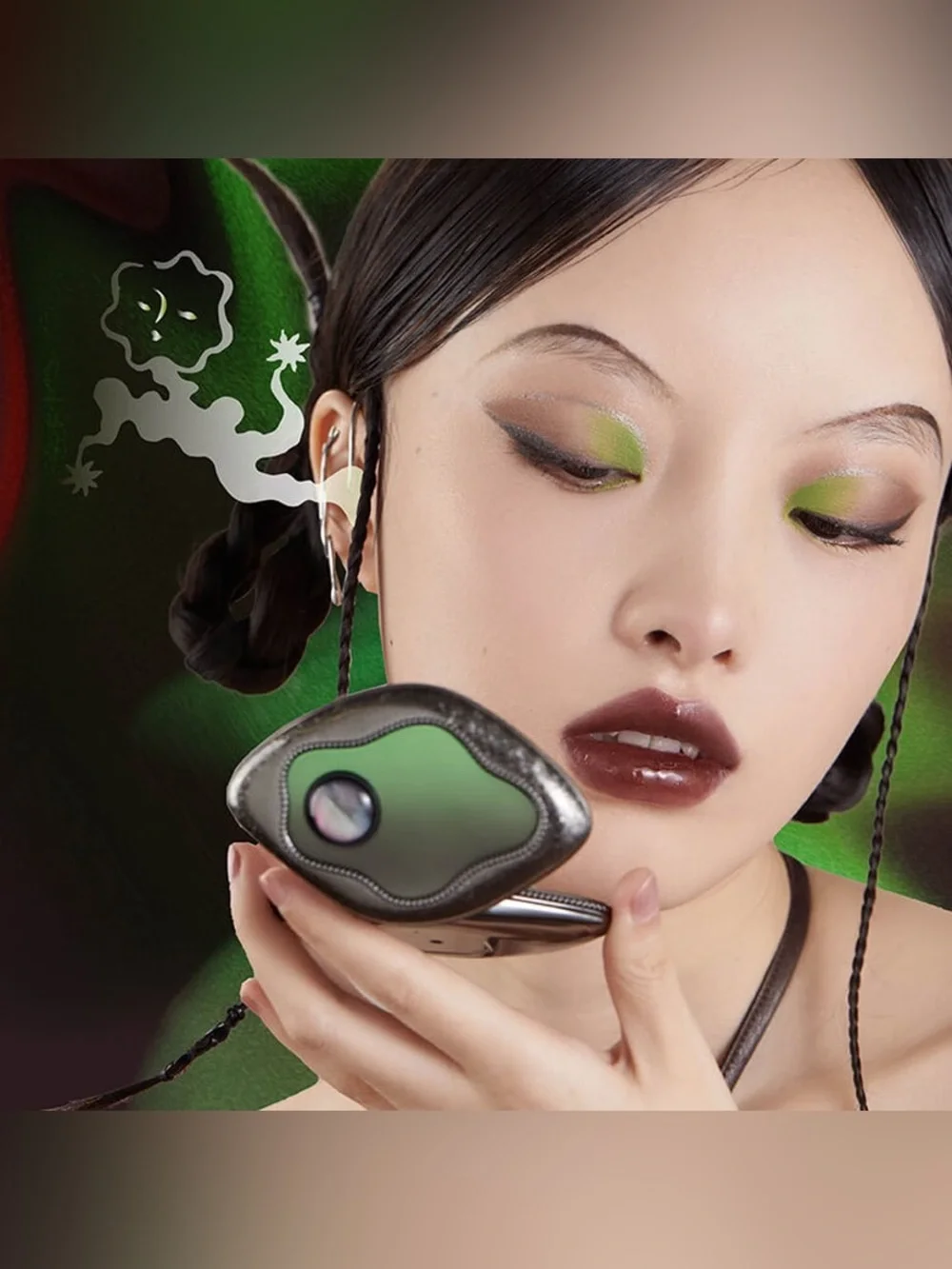 Girlcult #41 Provocative Grass Cyber Chaizi Series Quad Eyeshadow- matte, shine